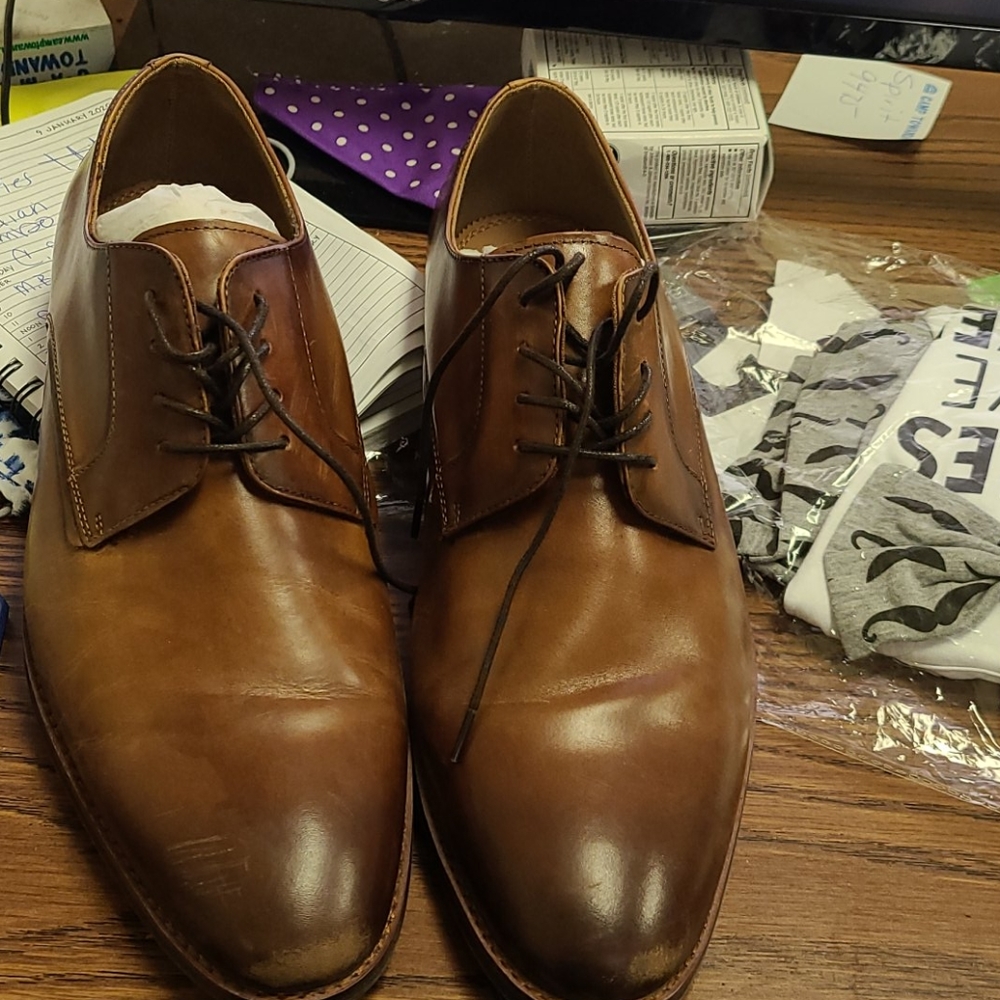 ALDO Men's Ocilawet Oxford Dress Shoes, Cognac 11
